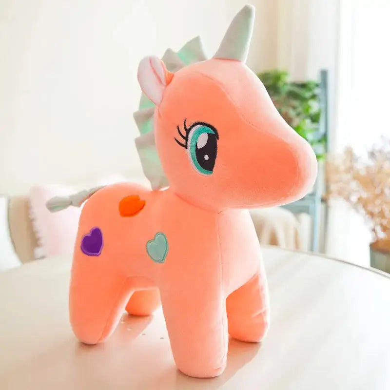 mini peluche licorne rose