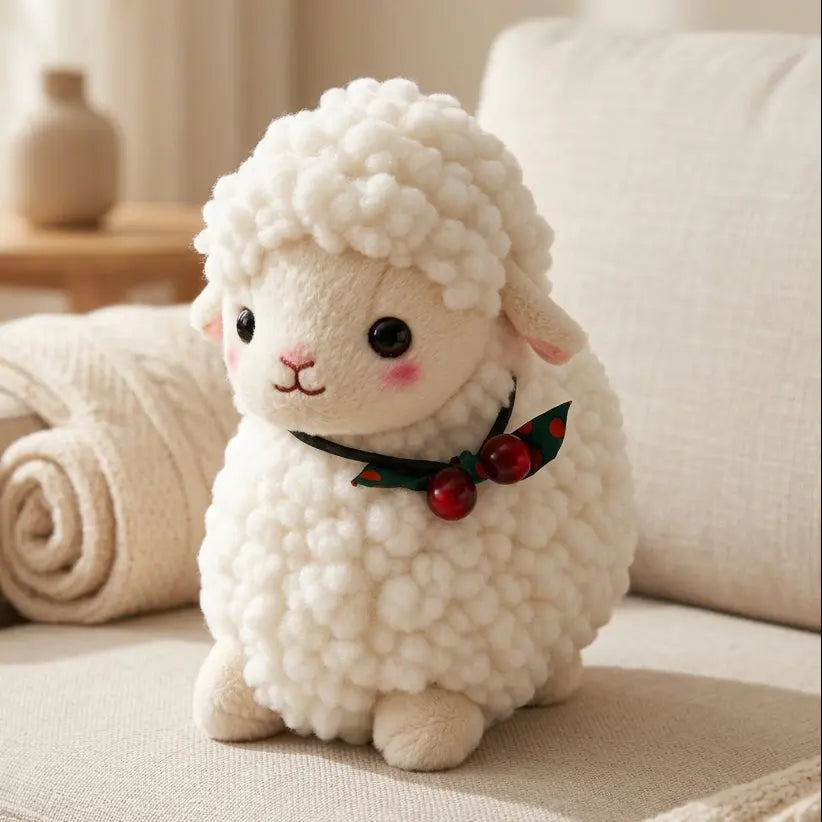 White Kawaii Sheep 30 cm plush toy