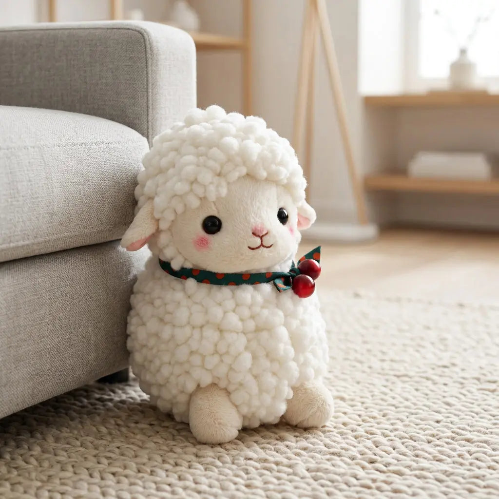 White Kawaii Sheep 30 cm plush toy