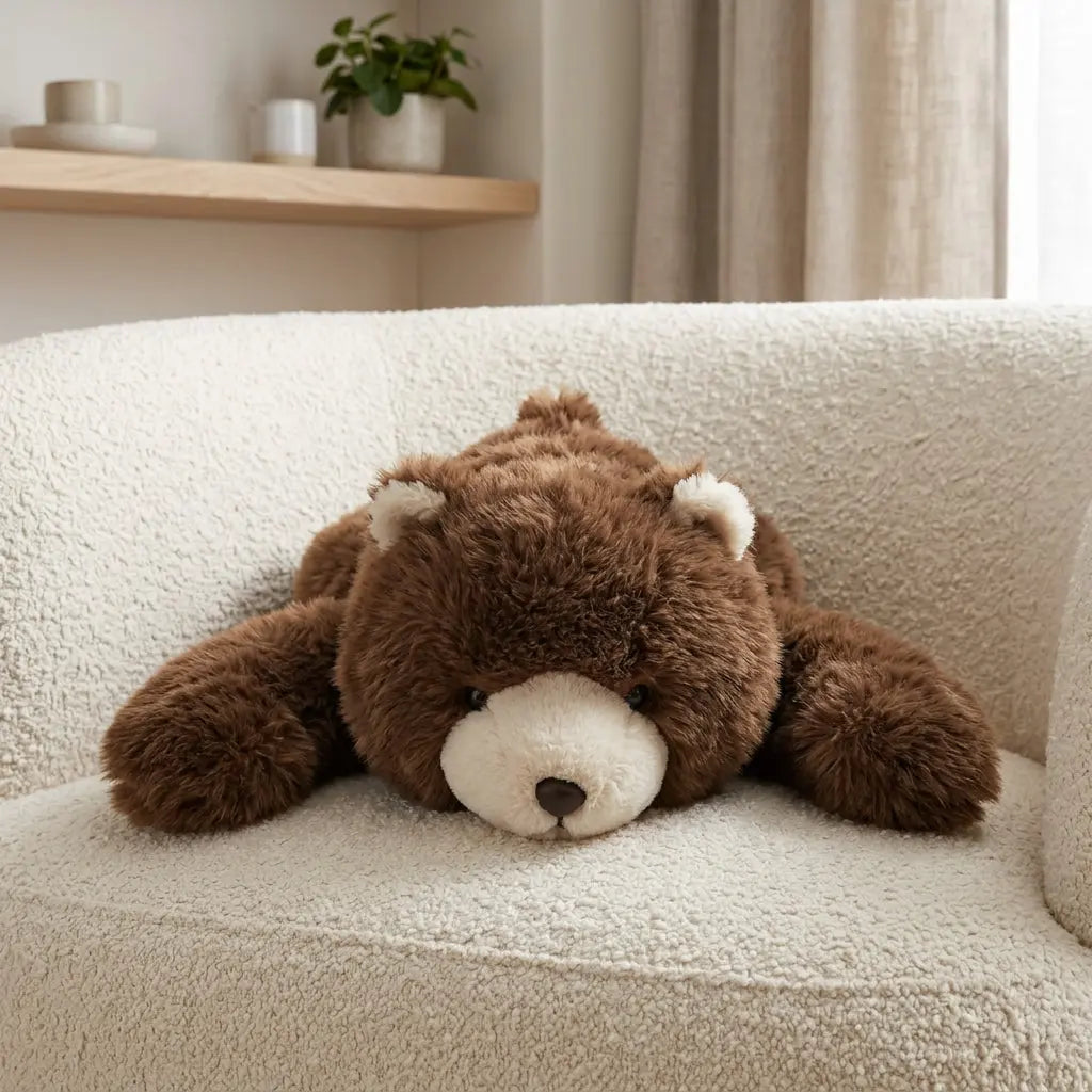 Brown Teddy Bear weighted, 30 cm plush toy