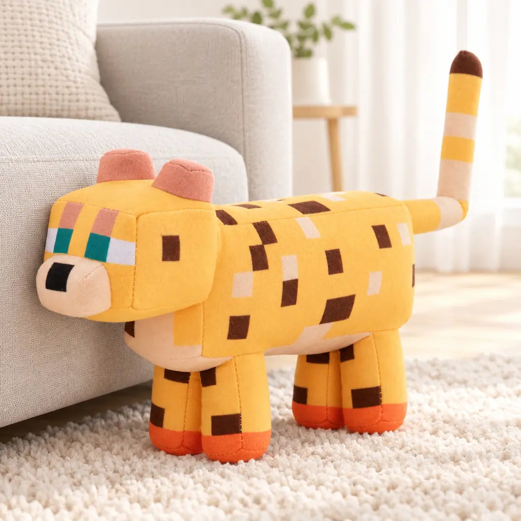 Ocelot Minecraft en version peluche