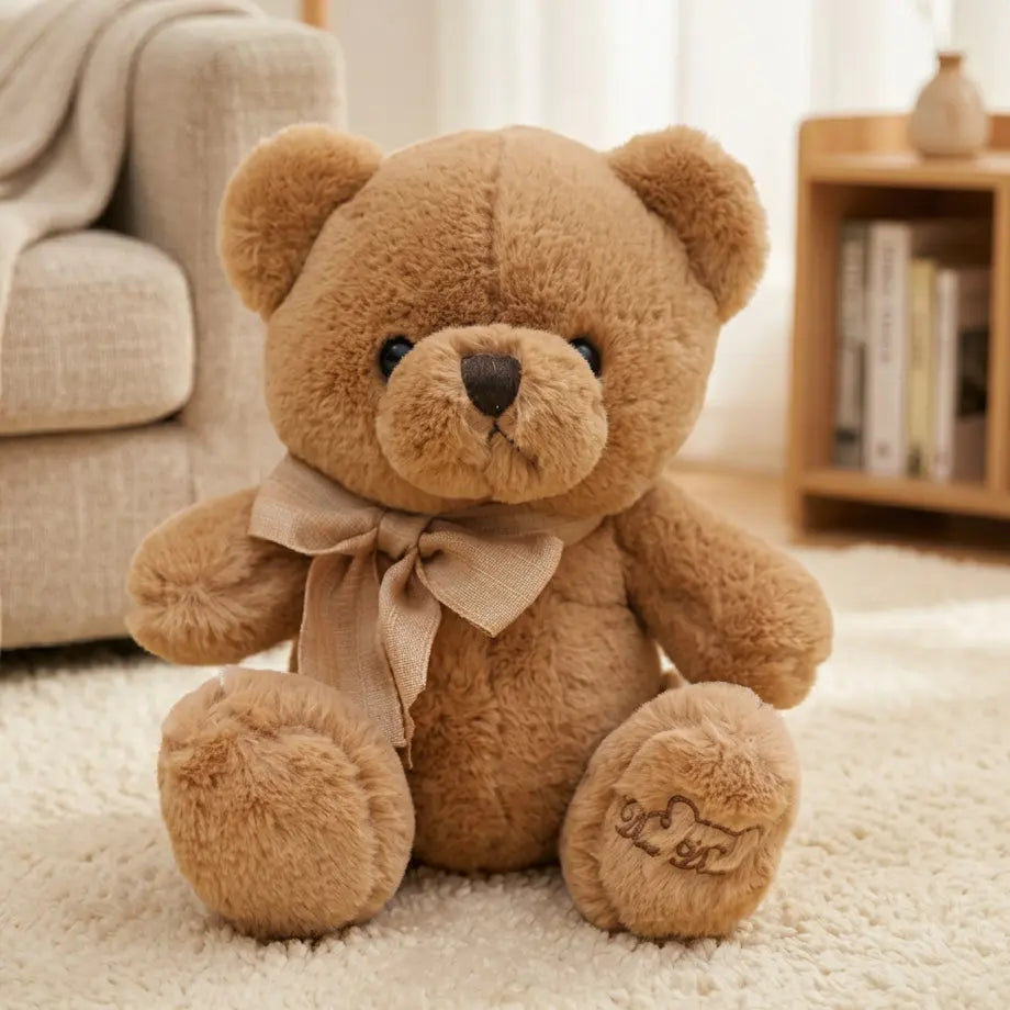 Brown Teddy Bear with a nœud plush toy