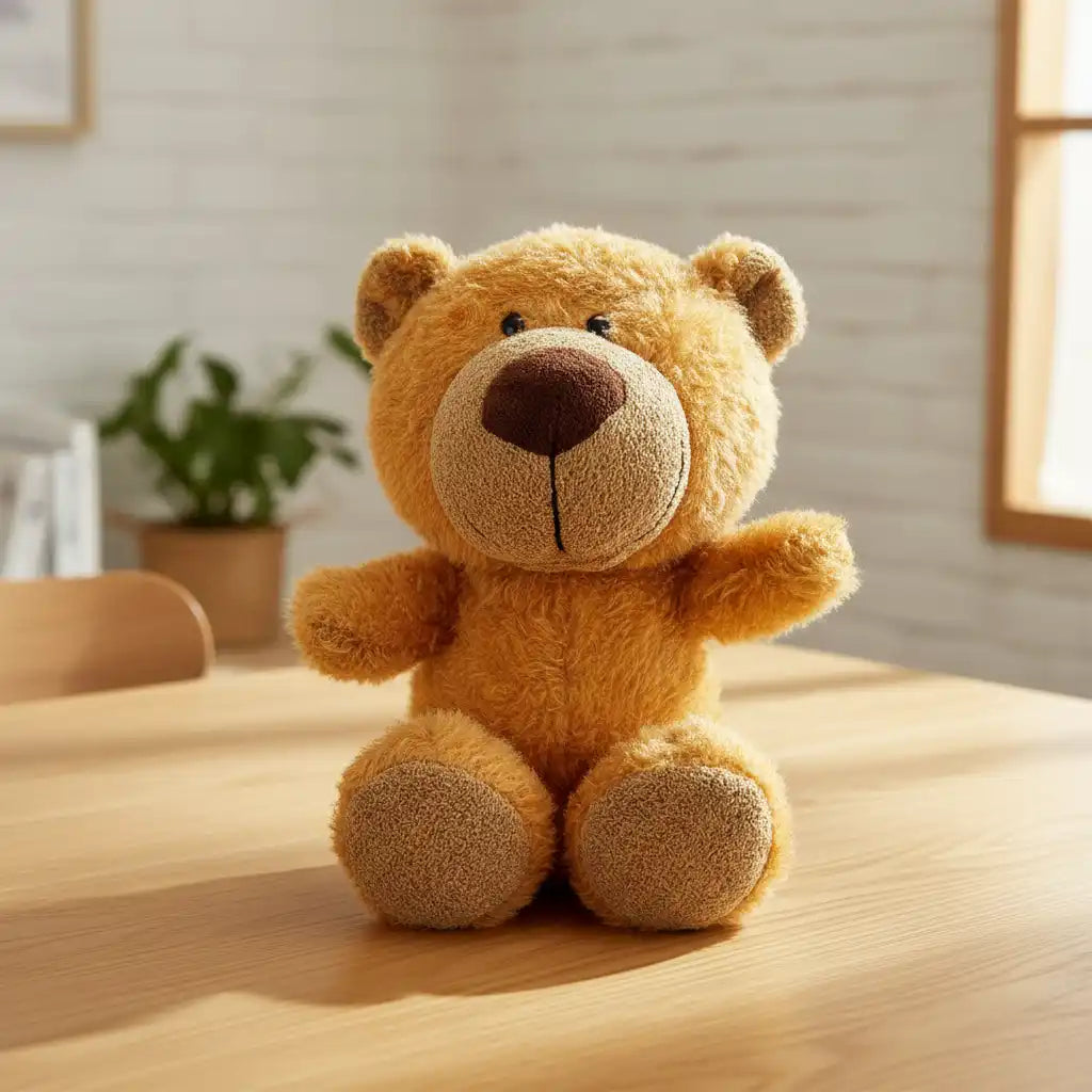 peluche ourson rieur