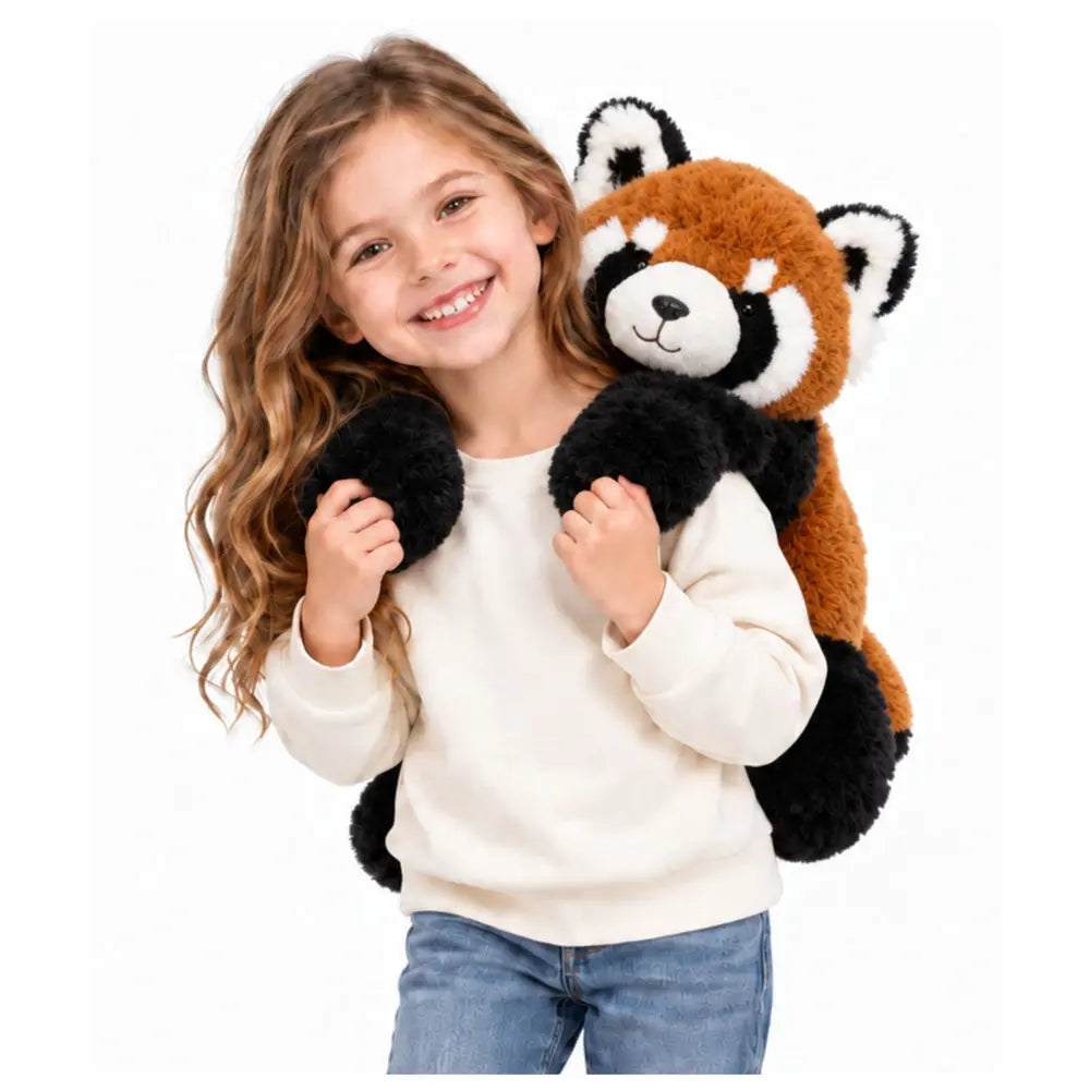 Peluche panda roux aux longs membres