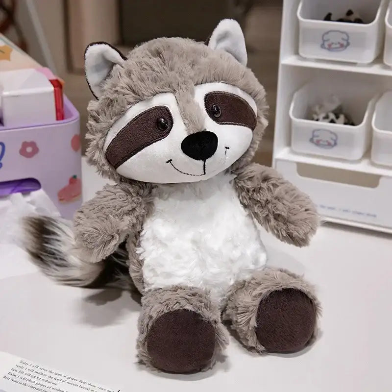 peluche panda roux gris