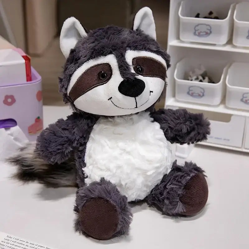 peluche panda roux noir