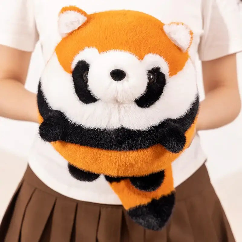 peluche panda roux rond