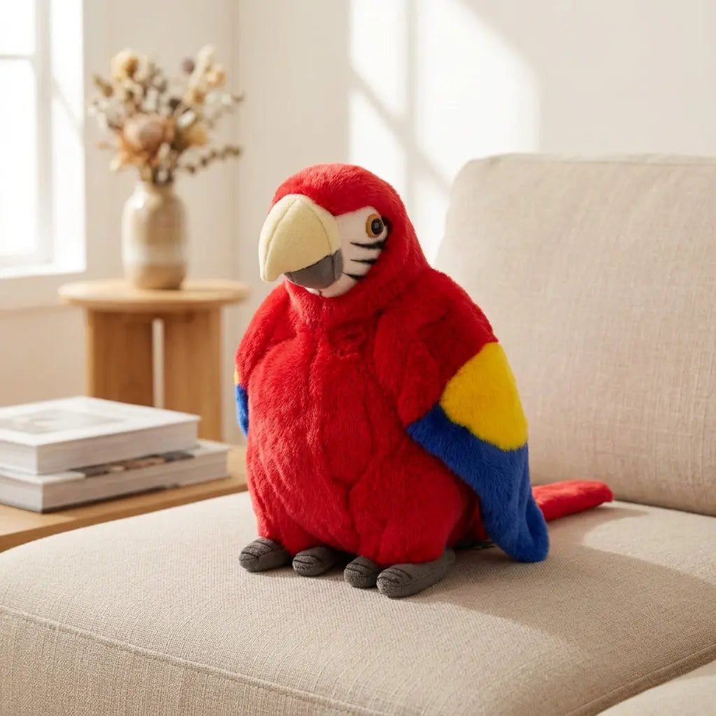 Parrot ara red 25 cm plush toy