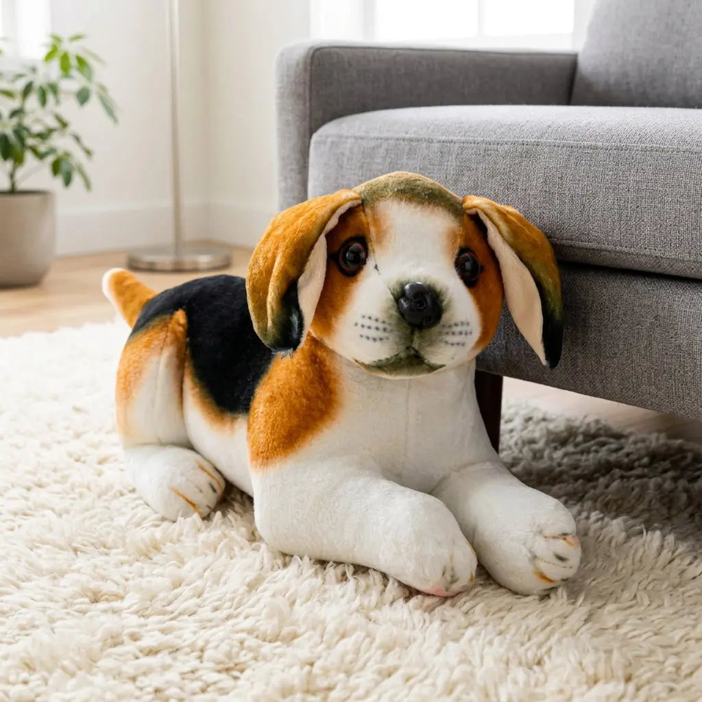 Peluche chien beagle de 25 cm