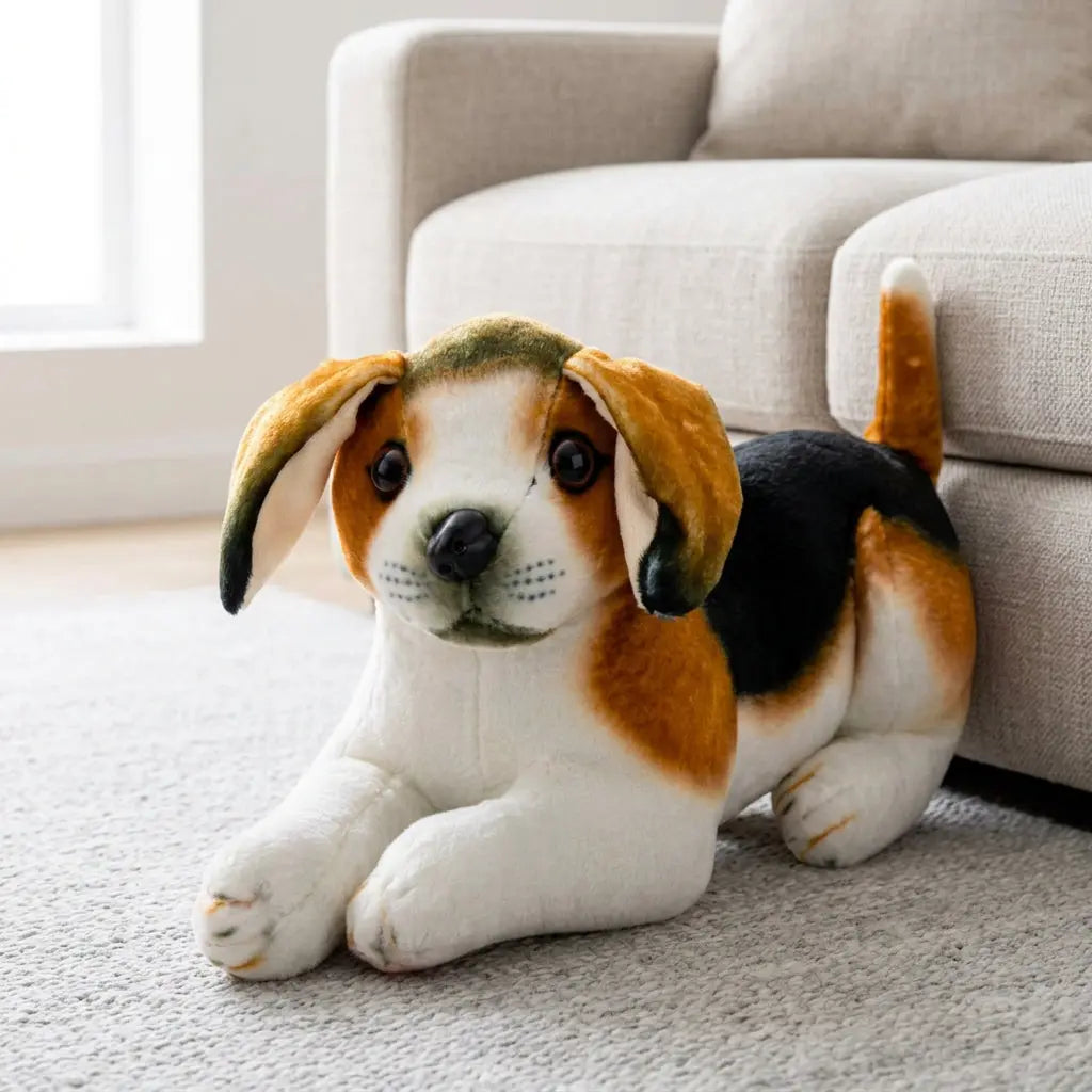Peluche chien beagle de 25 cm