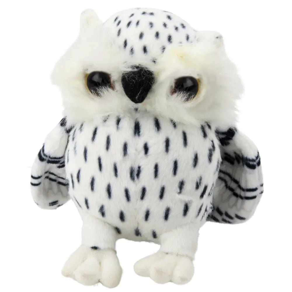 White Owl to spots black plush toy