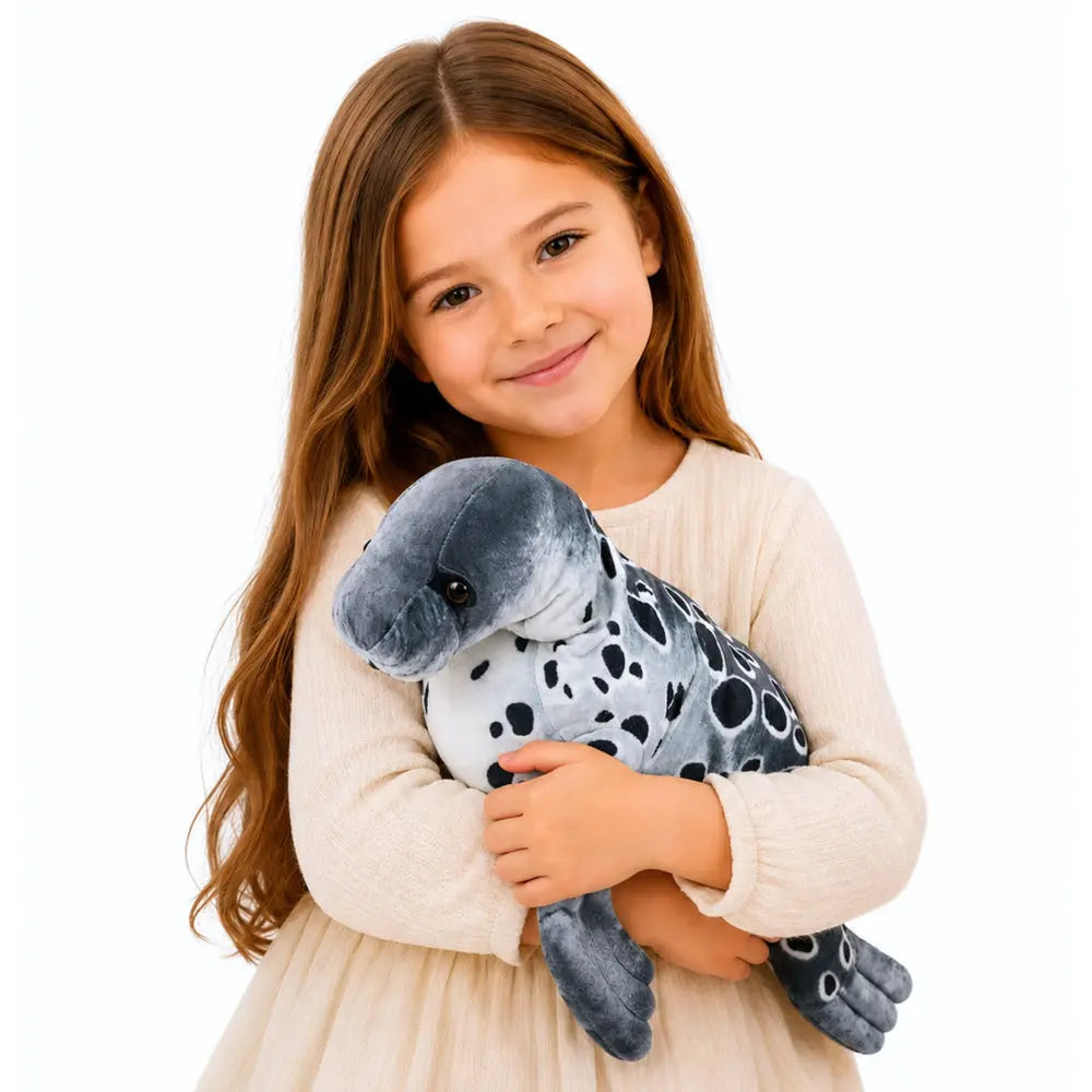 Grey Realistic seal 50 cm plush toy