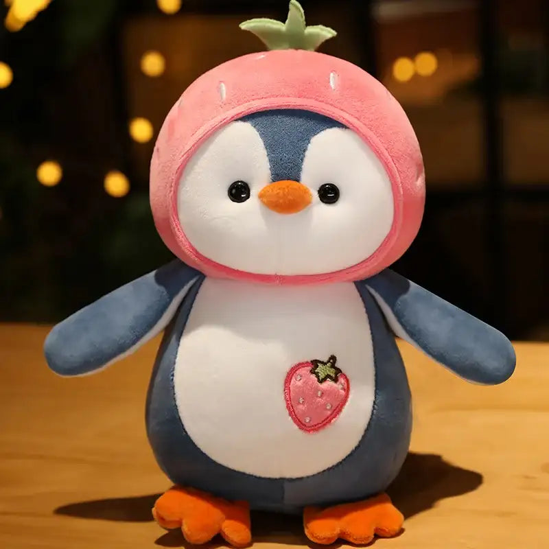Hooded Penguin Plush Grande Peluche