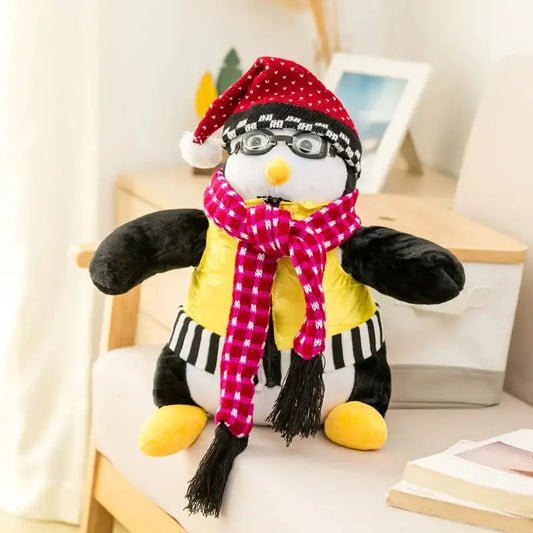 peluche pingouin frileux