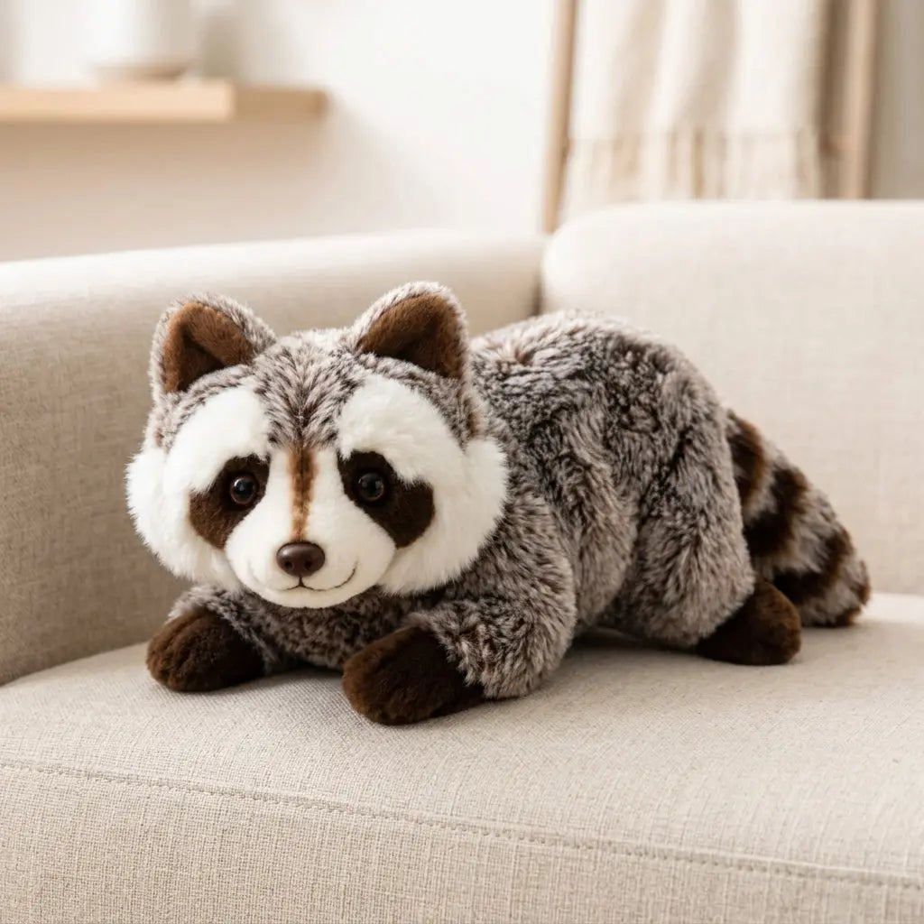 Brown Raccoon 40 cm plush toy