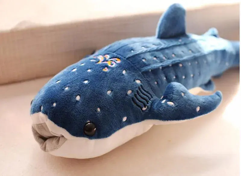 peluche requin-baleine bleue