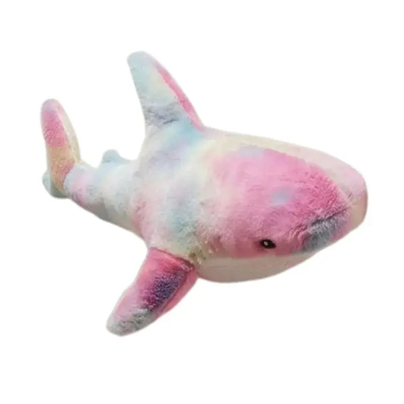 peluche requin rose et bleu