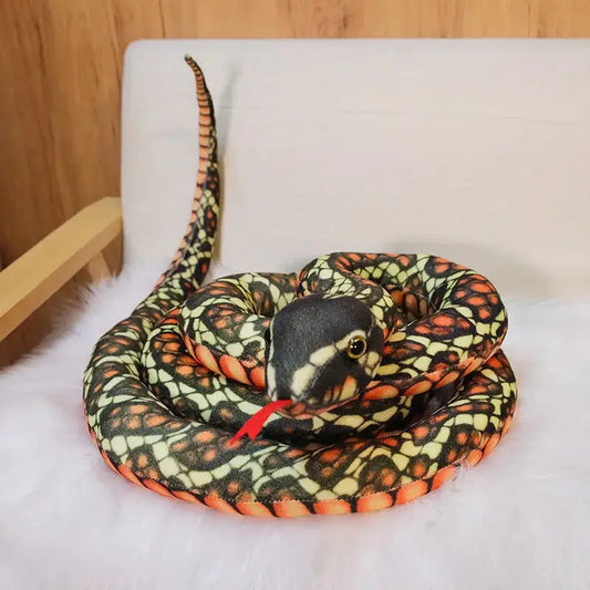 peluche serpent uni multicolore