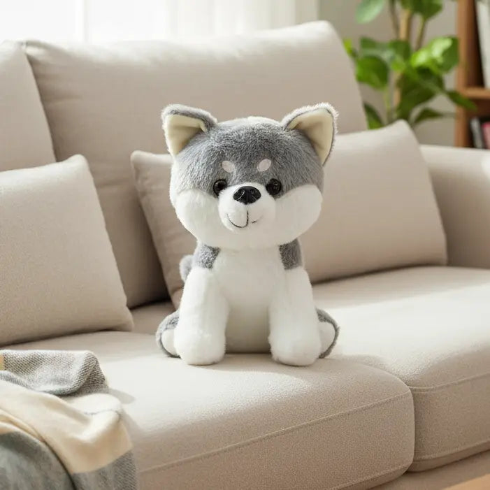 Grey Shiba Inu plush