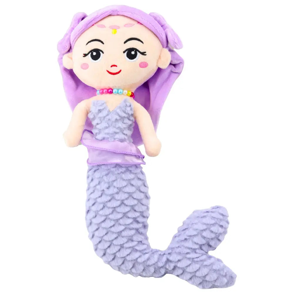 Purple Mermaid decorated of coraux plush toy