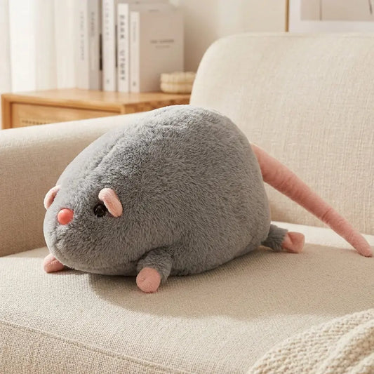 Rodent grey to long tail plush toy