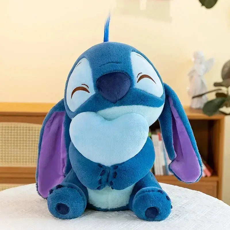 peluche stitch amoureux bleu