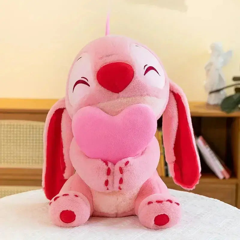 peluche stitch amoureux rose