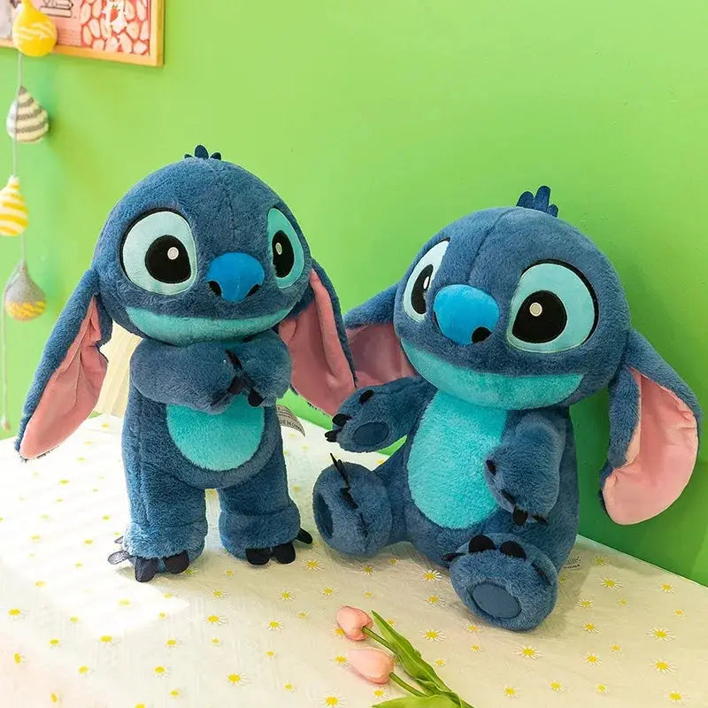 peluche stitch debout bleu