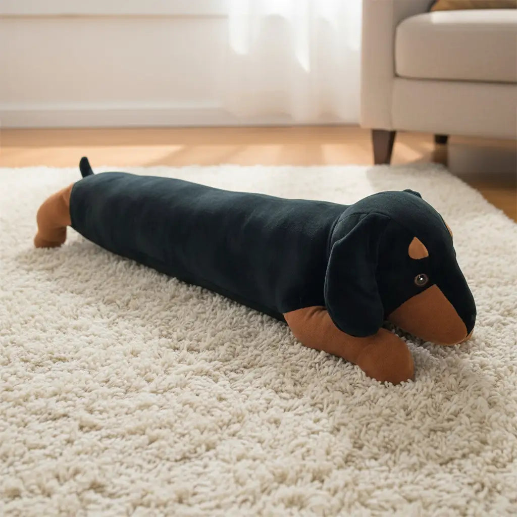peluche teckel noir