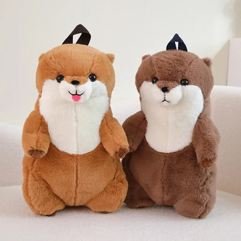 peluches loutres accessoires