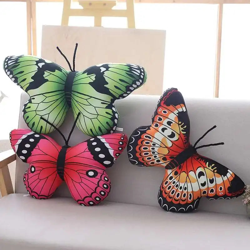 peluches papillons colorés