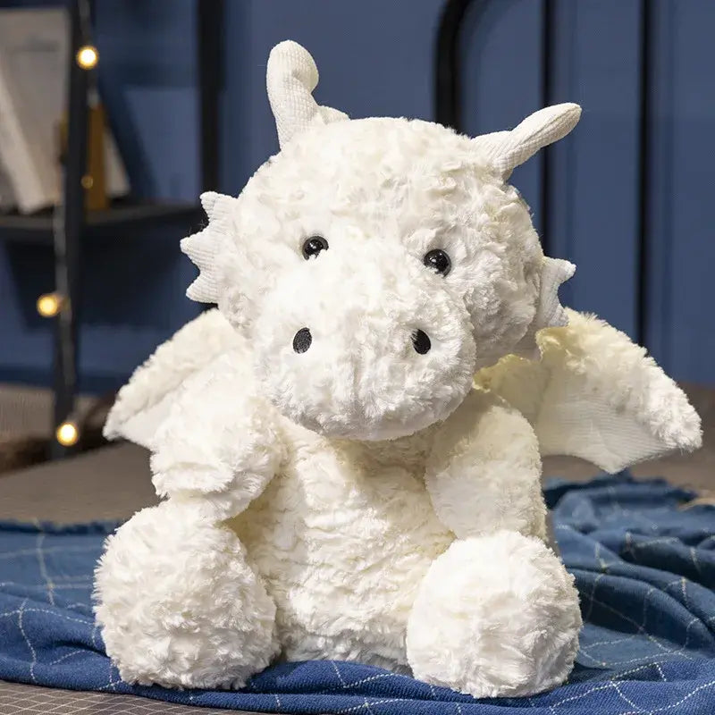 petite peluche dragon blanc