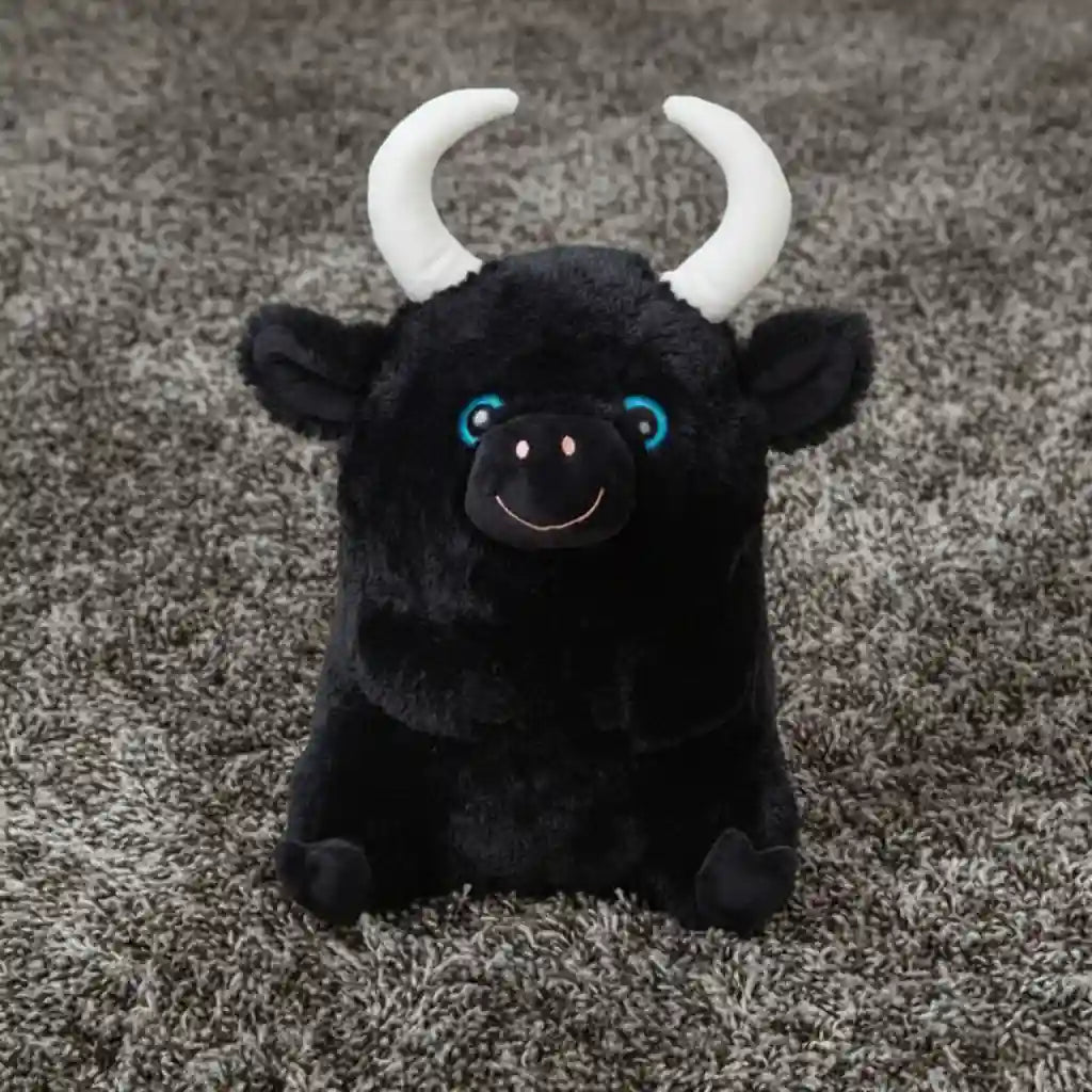 petite peluche taureau noir