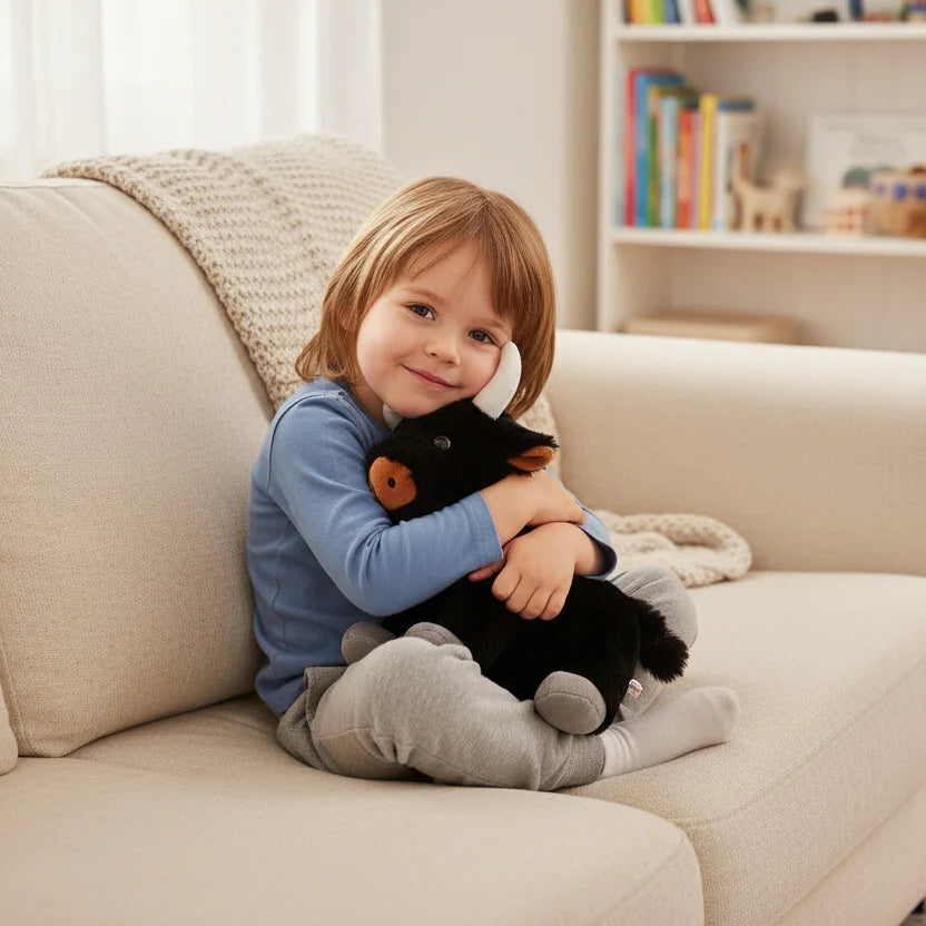 Playful Bull Plush Toy - 35cm